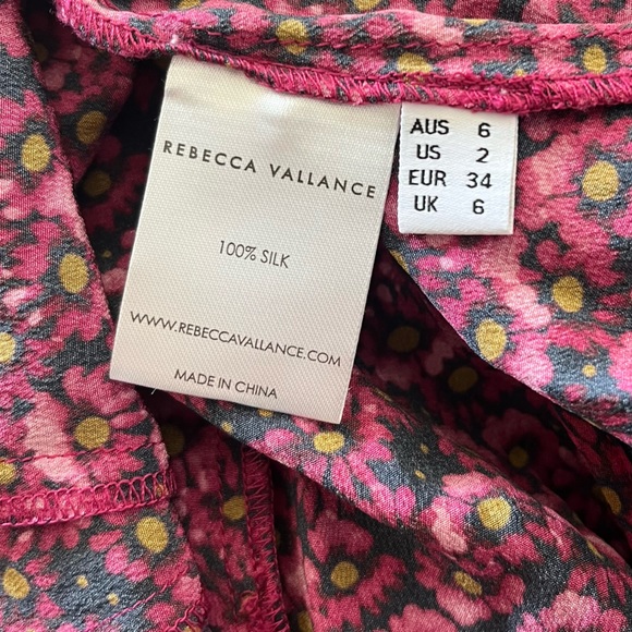 REBECCA VALLANCE Rosette Belted Floral-Print Silk Crepe De Chine Mini Dress - Picture 15 of 16